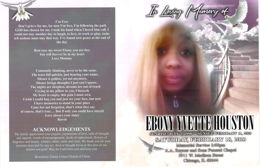 Ebony Y Houston Obituary