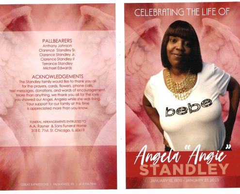 Angela Standley Obituary