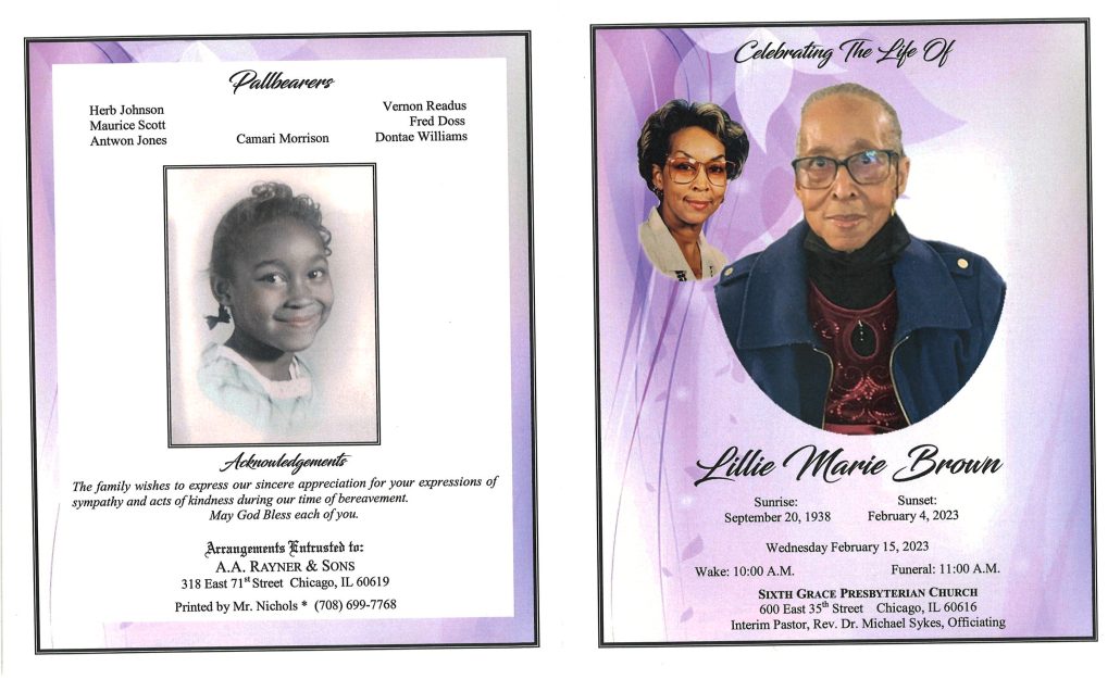 Lillie M Brown Obituary