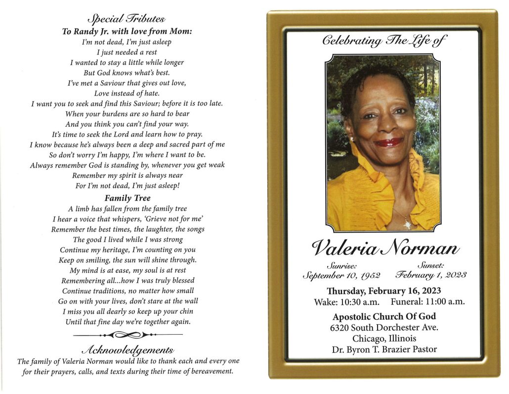 Valeria Norman Obituary