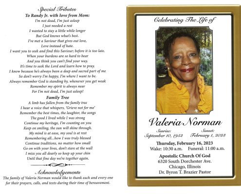 Valeria Norman Obituary