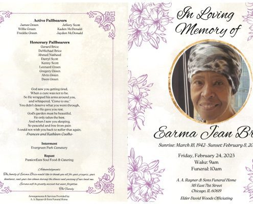 Earma J Brice Obituary
