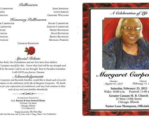 Margaret Carpenter Obituary
