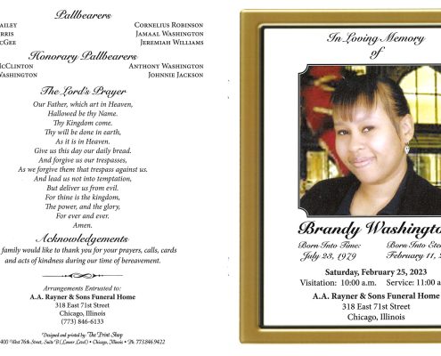 Brandy Washington Obituary