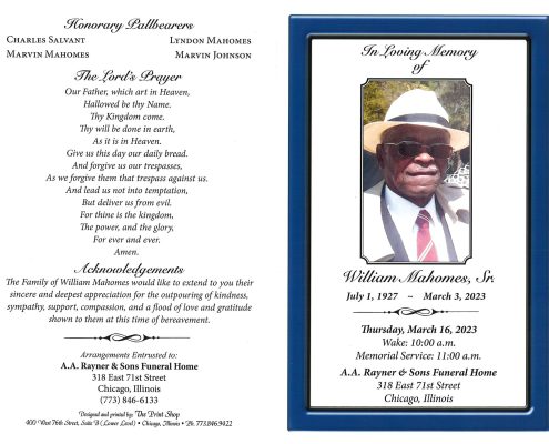 William Mahomes Sr Obituary