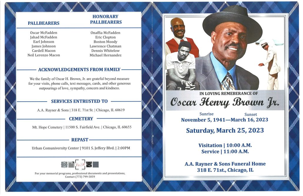 Oscar Henry Brown Jr Obituary