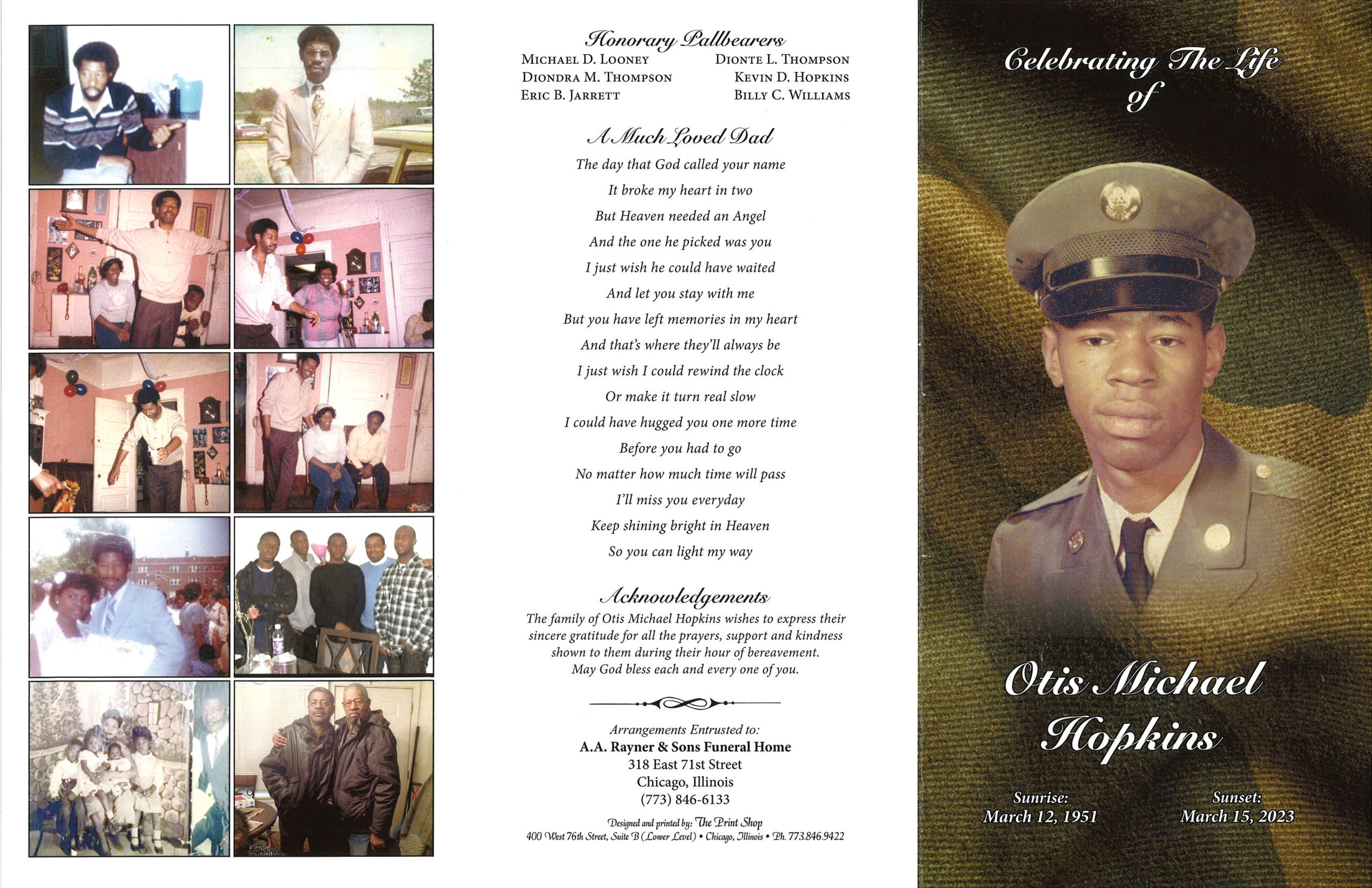 Otis M Hopkins Obituary