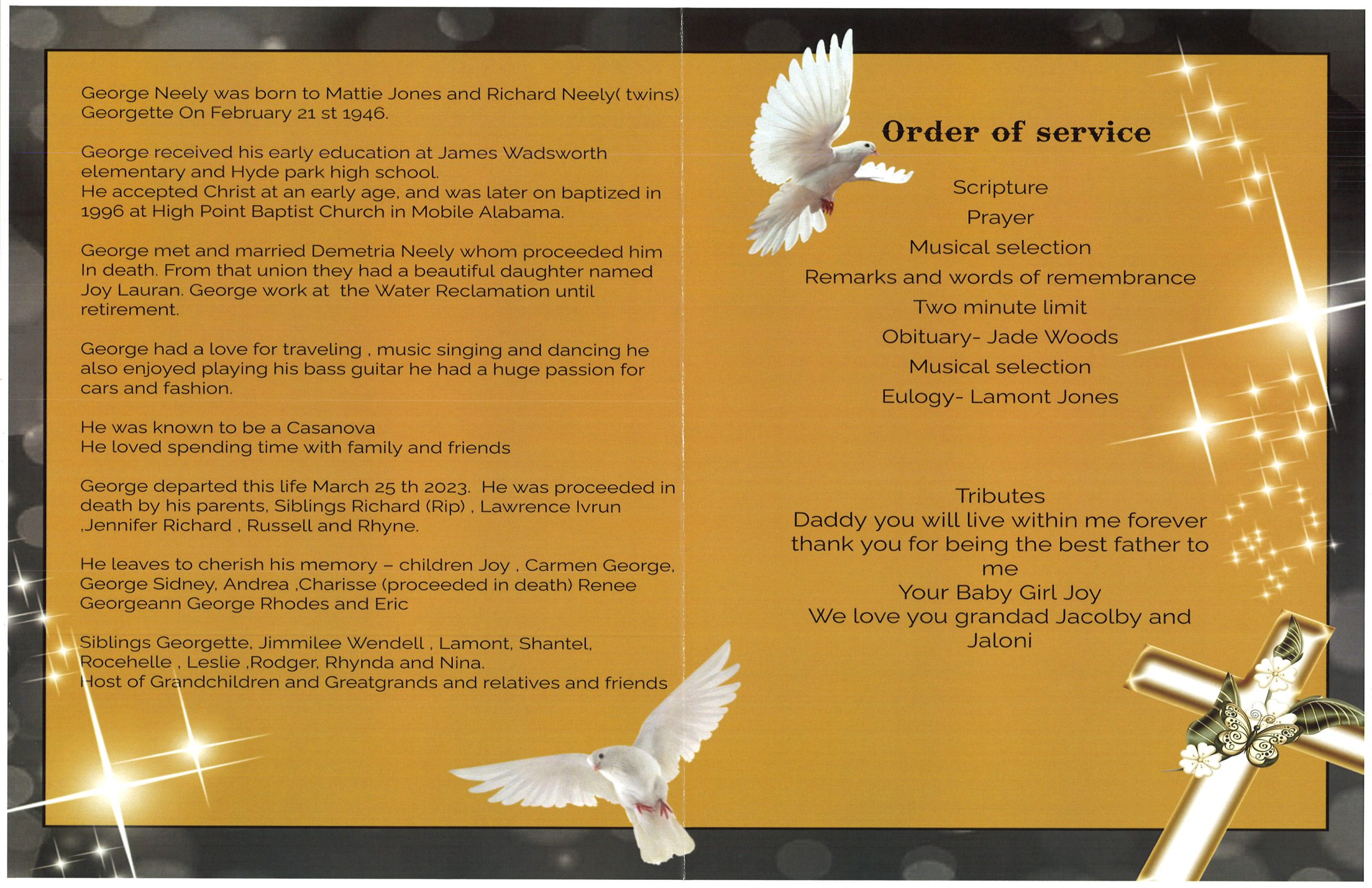 Ronald Brooks Obituary  AA Rayner and Sons Funeral Homes