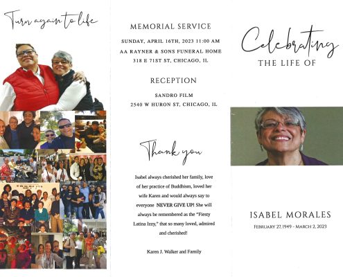 Isabel Morales Obituary