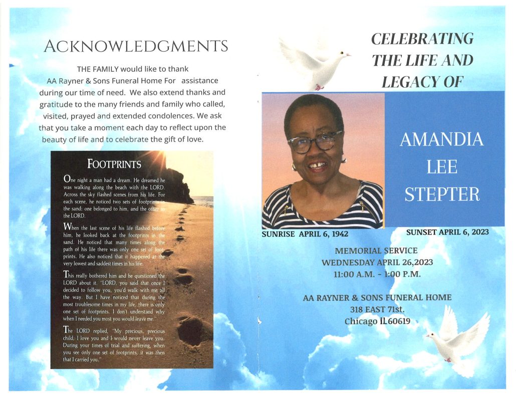 Amandia L Stepter Obituary