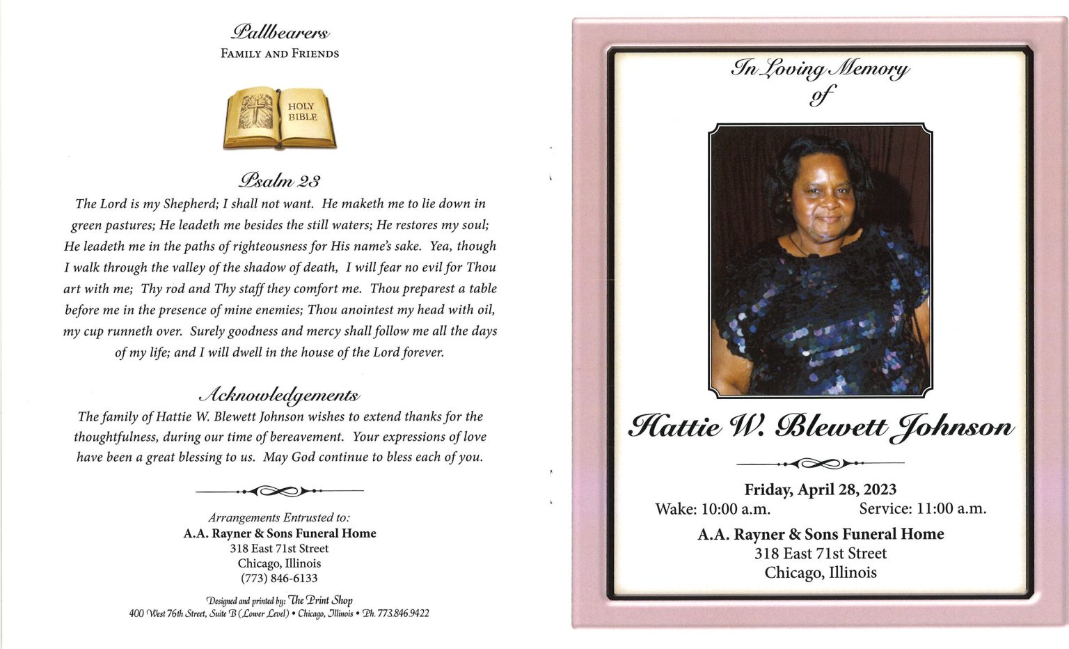 Hattie W Johnson Obituary 