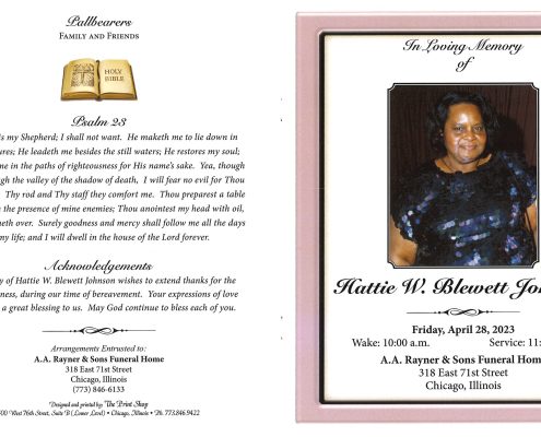 Hattie W Johnson Obituary