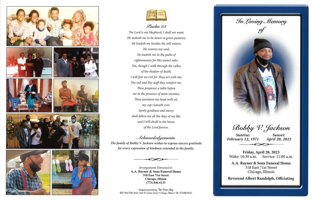 Bobby V Jackson Obituary