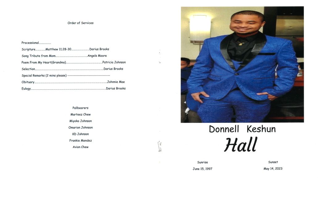 Donnell K Hall Obituary