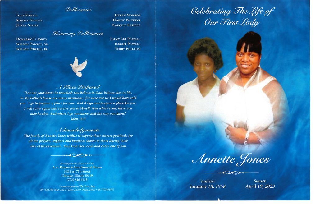 Annette Jones Obituary