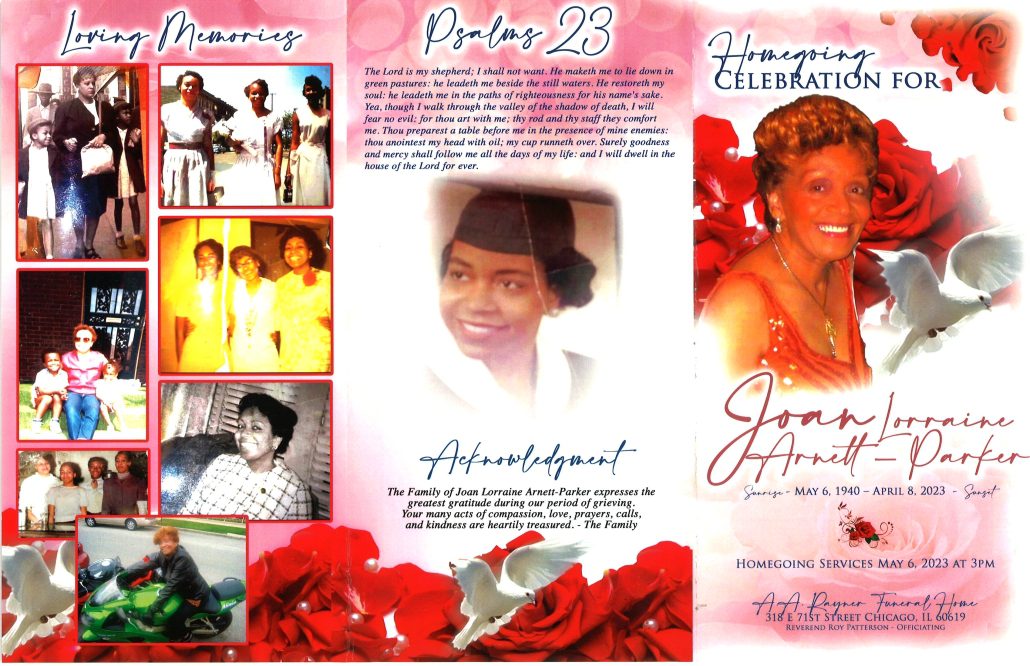 Joan Arnett Parker Obituary