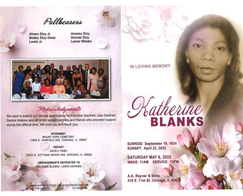 Katherine Blanks Obituary