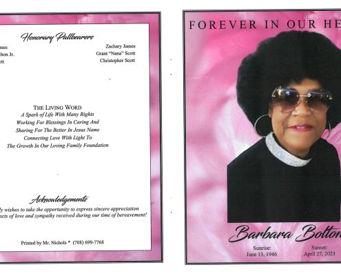 Barbara Bolton Obituary