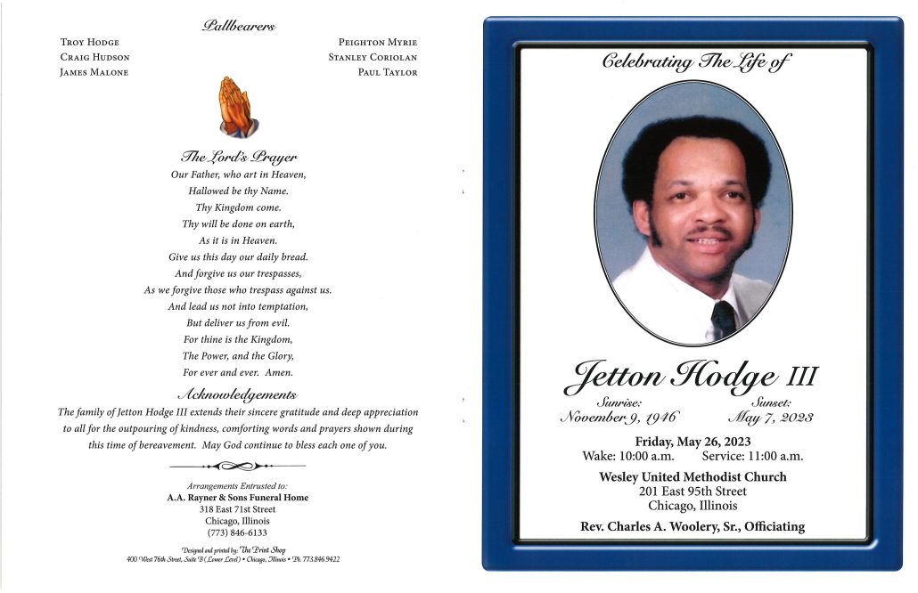 Jetton Hodge III Obituary