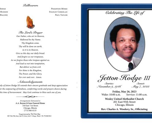 Jetton Hodge III Obituary