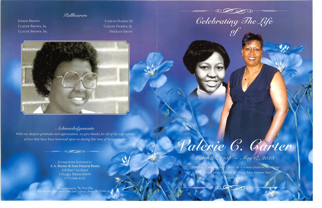 Valerie C Carter Obituary