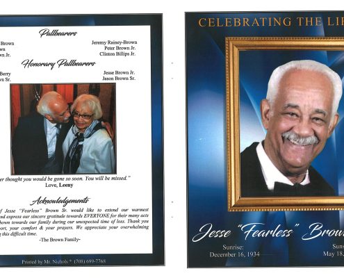 Jesse Brown Sr Obituary