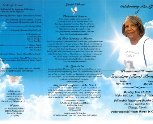 Ernestine Bradshaw Obituary