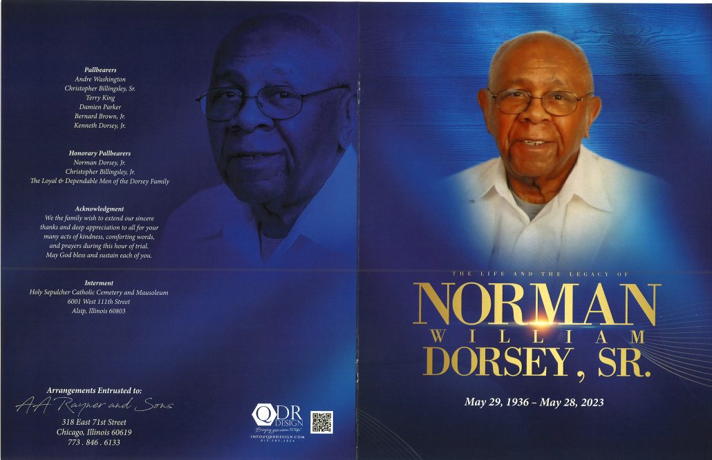 Norman W Dorsey Sr obituary