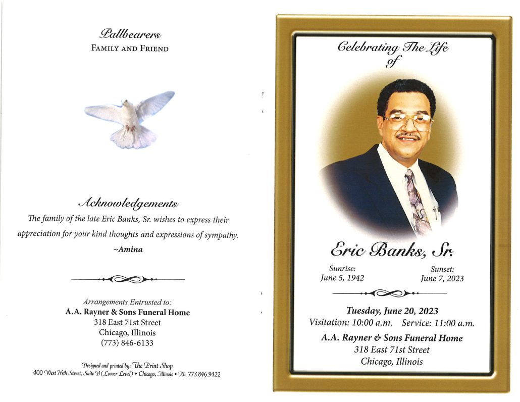 Eric Banks Sr Obituary