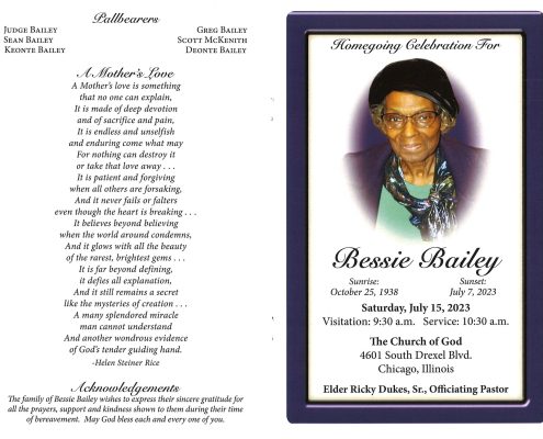 Bessie Bailey Obituary