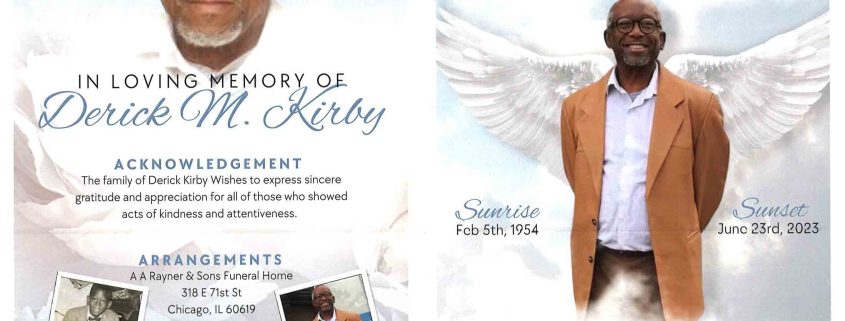 Derick M Kirby Obituary