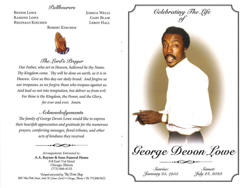 George D Lowe Obituary