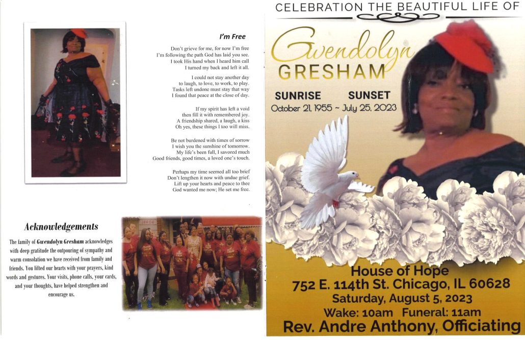 Gwendolyn Gresham Obituary