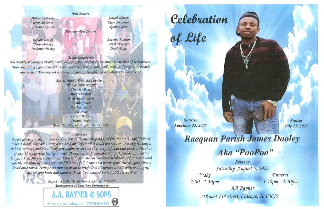 Raequan Dooley Obituary