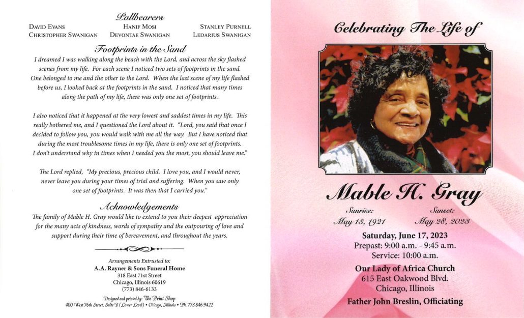 Mable H Gray Obituary