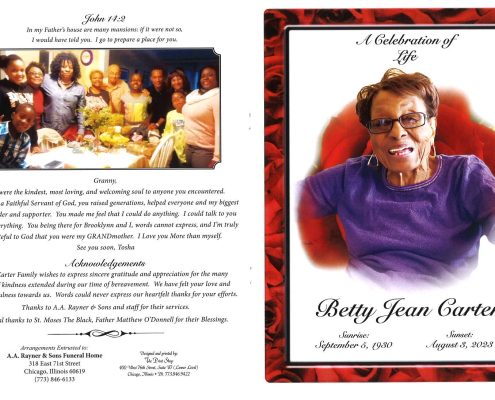 Betty J Carter Obituary