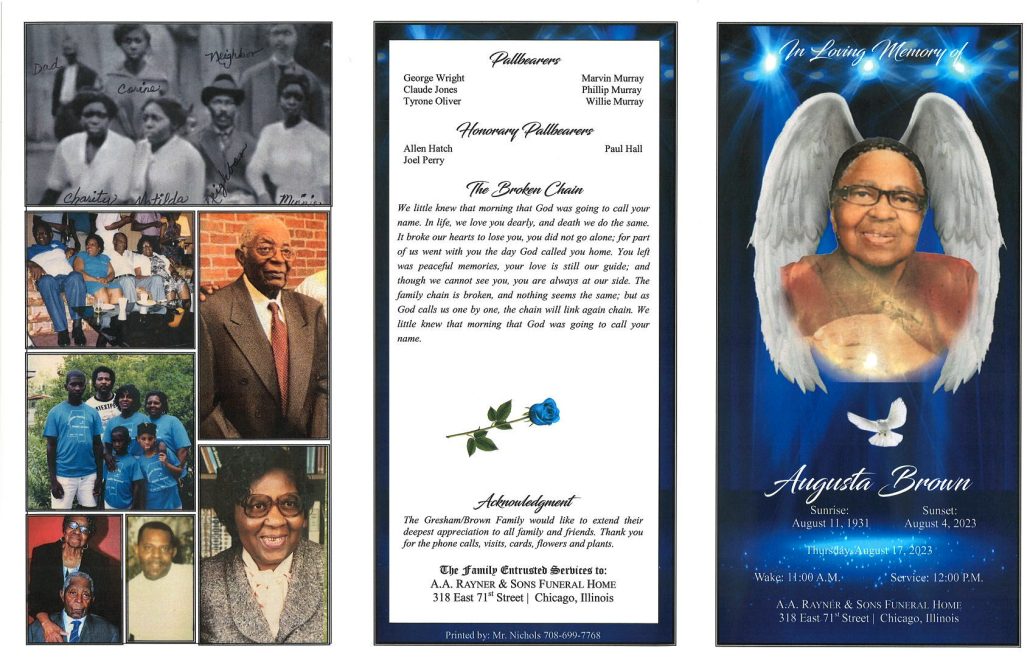 Augusta Brown Obituary
