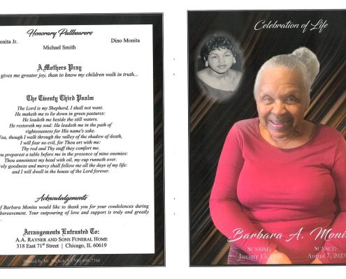 Barbara A Monita Obituary