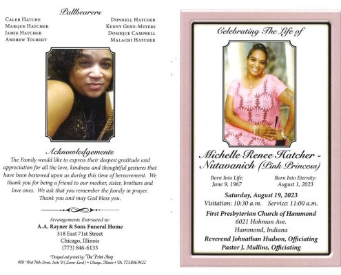 Michelle R Hatcher Nutavanich Obituary