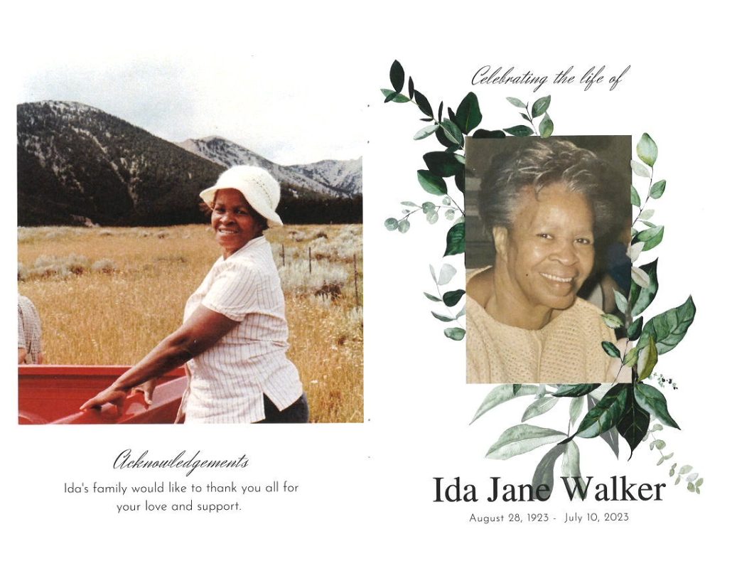 Ida J Walker Obituary