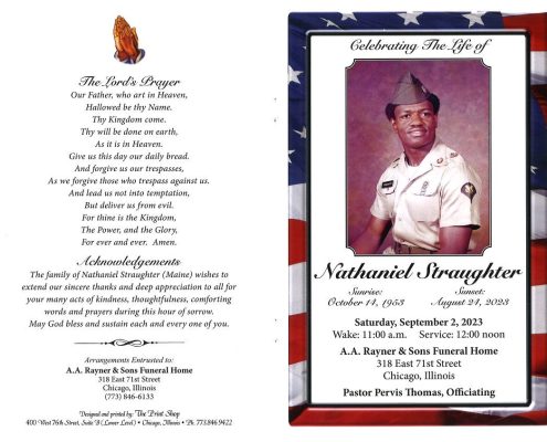 Nathaniel Straughter Obituary
