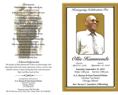 Ollie Hammonds Obituary