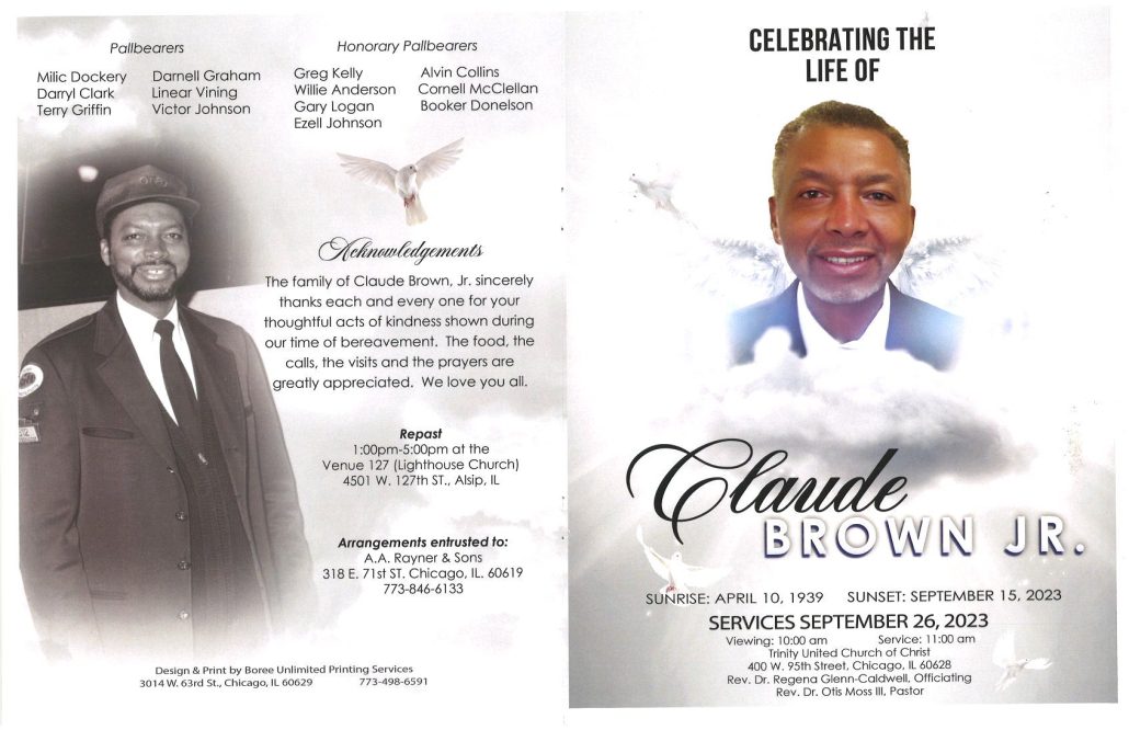 Claude Brown Jr Obituary