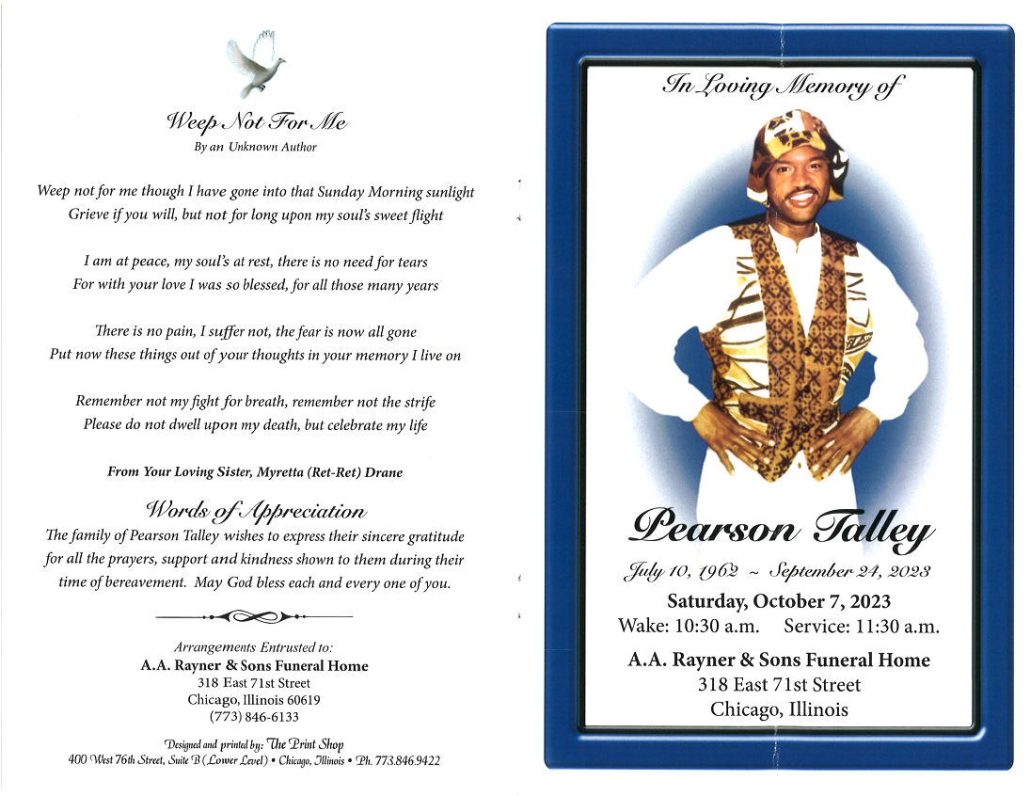 Pearson Talley Obituary