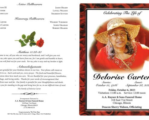 Delorise Carter Obituary