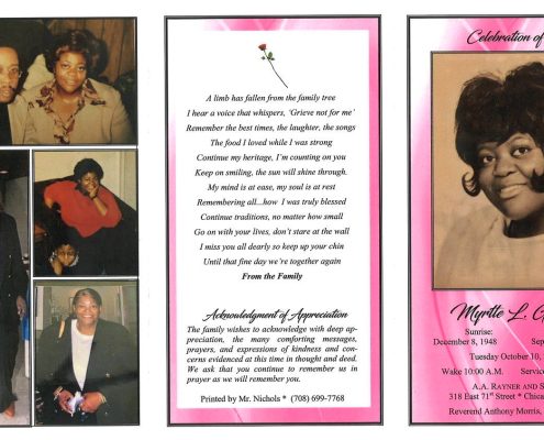 Myrtle L Griffin Obituary