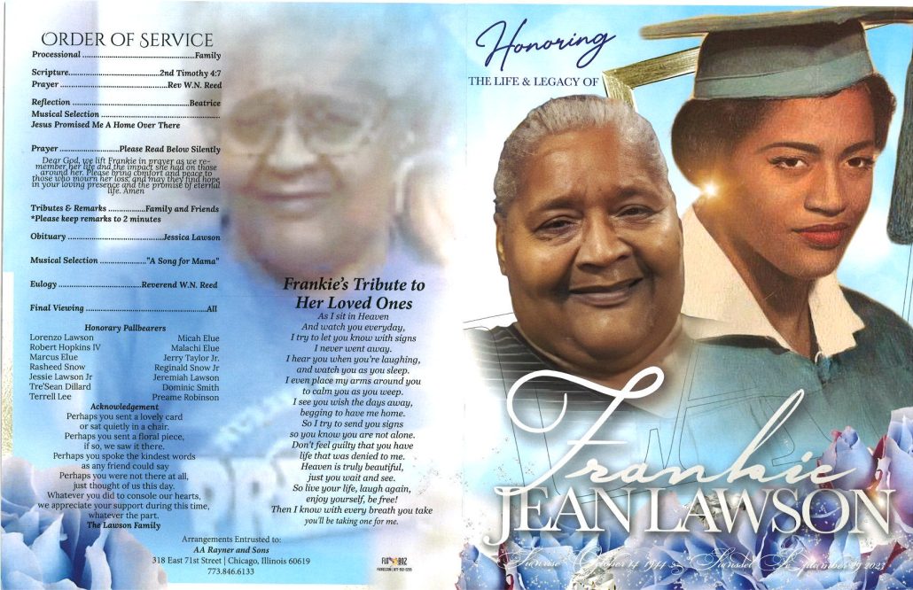 Frankie J Lawson Obituary