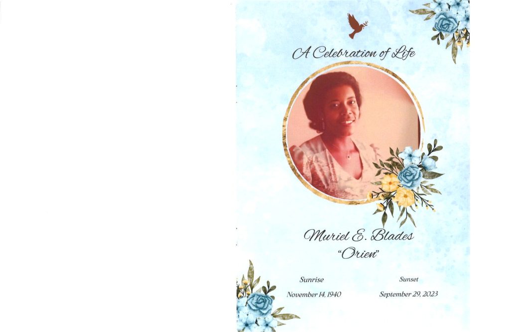 Muriel E Blades Obituary