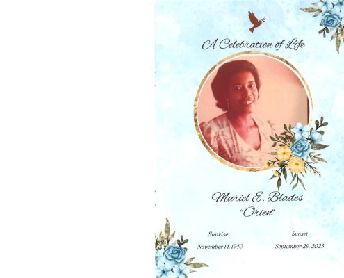 Muriel E Blades Obituary