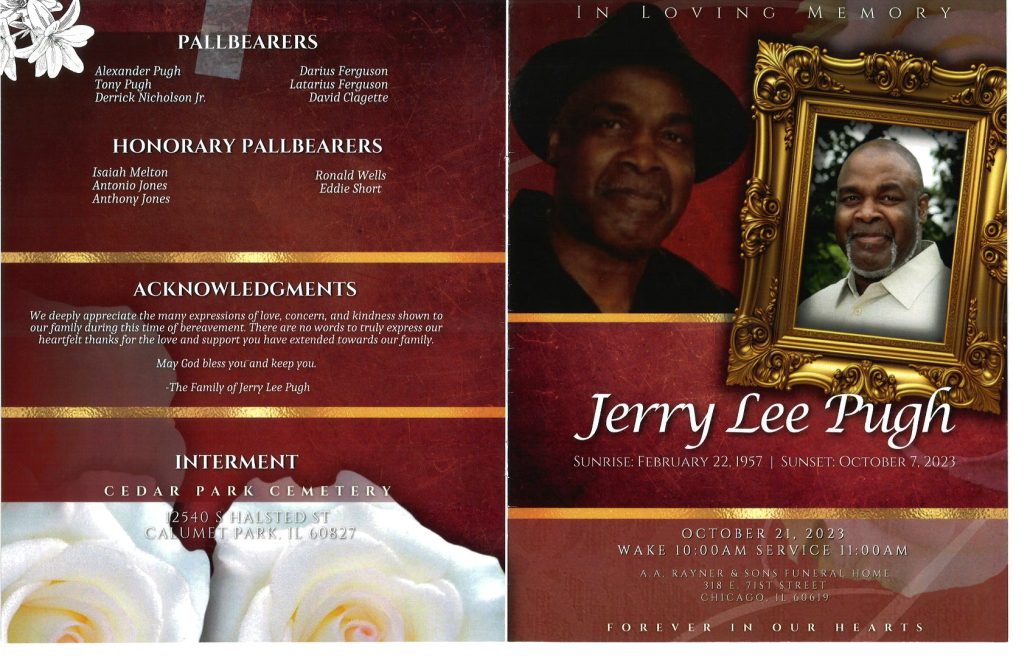 Jerry L Pugh Obituary